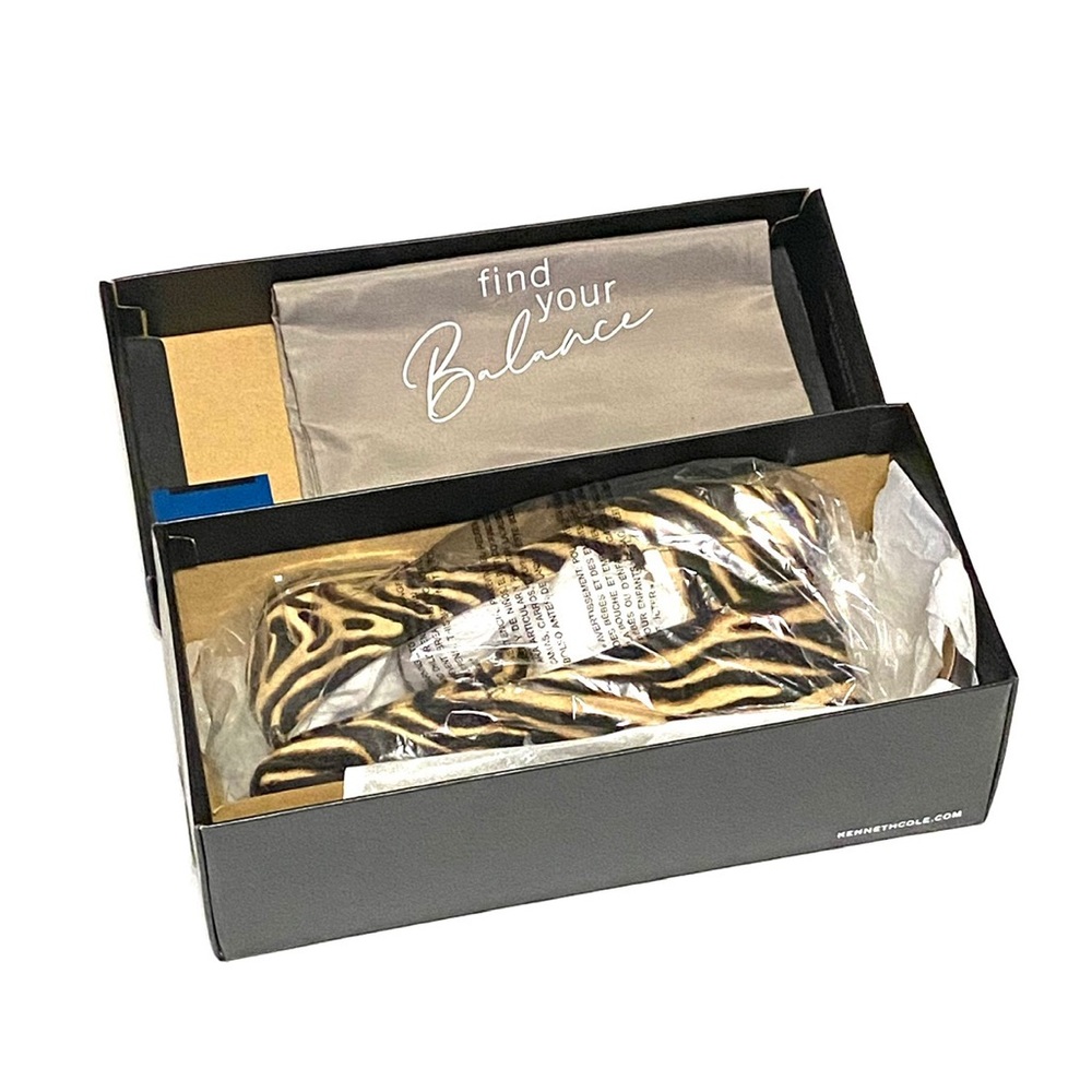 🆕 Kenneth Cole Zebra Print Memory Foam Loafers | With Shoe Dust Bag - Picture 5 of 12